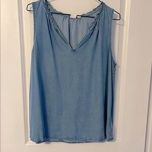 GAP Women's Blue Sleeveless Top
